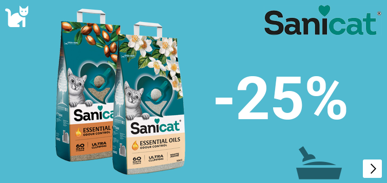 SANICAT 25% korting CAT