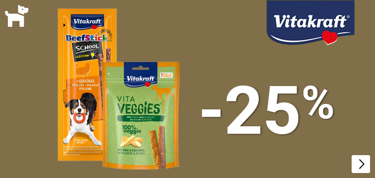 VITAKRAFT HONDENSNACKS 25% korting DOG