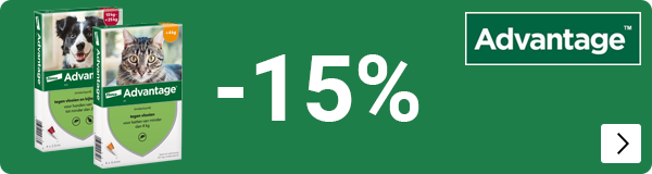 ADVANTAGE 15% korting alle landen behalve FR DOG CAT