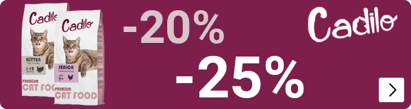CADILO droogvoer tot 25% korting CAT