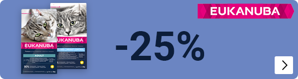 Eukanuba kattenvoer 25% korting CAT