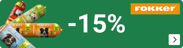 FOKKER worst 15% korting DOG