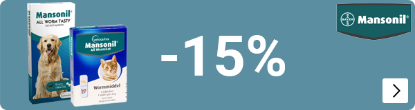 MANSONIL ontworming 15% korting DOG CAT
