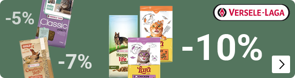 Versele laga diverse promoties 5% 7% en 10% korting
