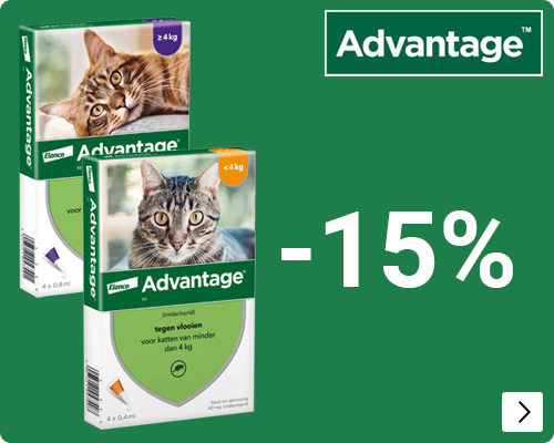 ADVANTAGE 15% korting alleen FR CAT