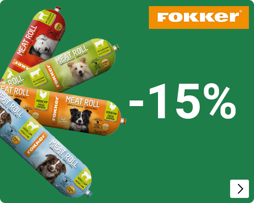 FOKKER worst 15% korting DOG