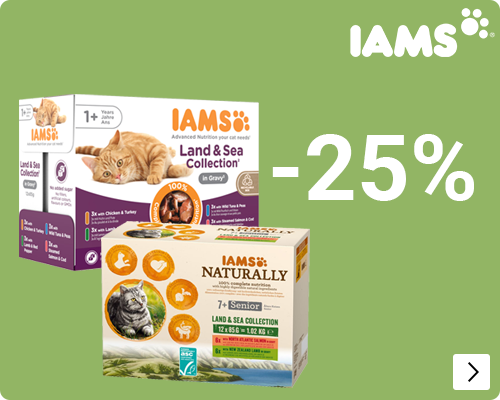 Iams pouch kattenvoer nat 25% korting