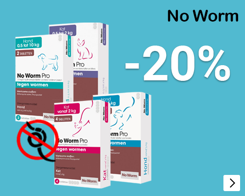 NO WORM PRO 20% korting DOG CAT