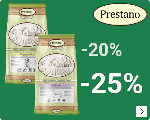 PRESTANO droogvoer tot 25% korting DOG