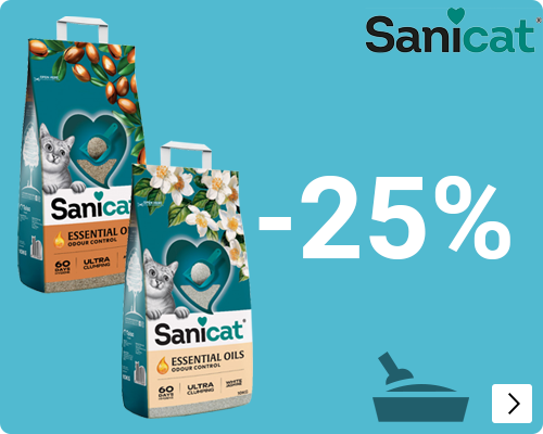SANICAT 25% korting CAT