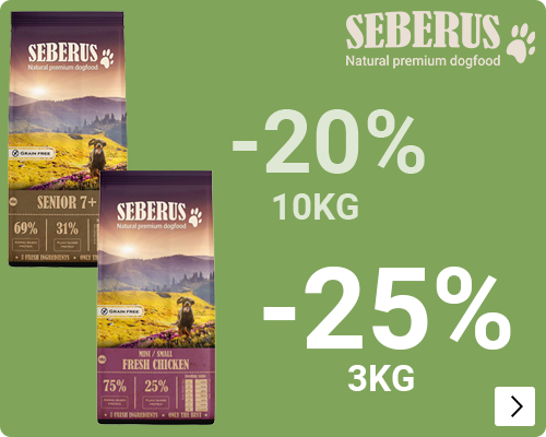 SEBERUS droogvoer tot 25% korting DOG