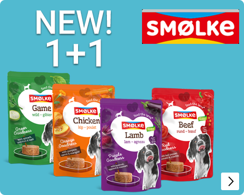 Smølke Goodness nat hondenvoer nieuw bij brekz 1+1 gratis DOG