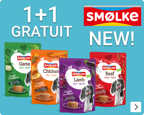 Smølke Goodness nat hondenvoer nieuw bij brekz 1+1 gratis DOG