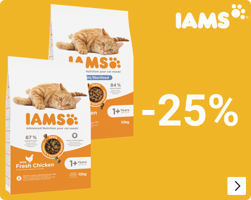Iams grootverpakkingen kat 25% korting CAT