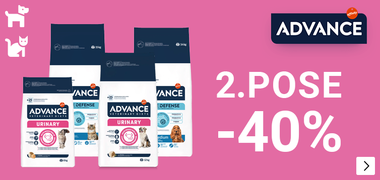 alle Advance honden en kattenvoer 40% korting op de 2e zak DOG CAT
