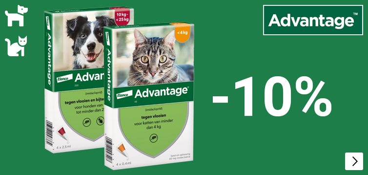 ADVANTAGE 10% korting DOG CAT
