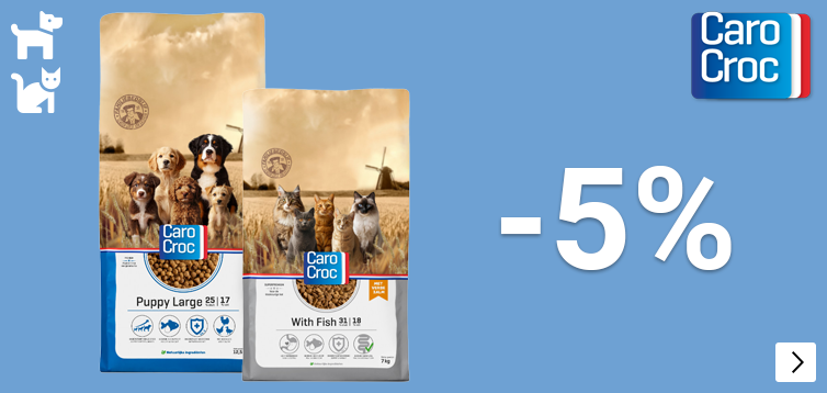 CAROCROC H+K 5% korting DOG CAT