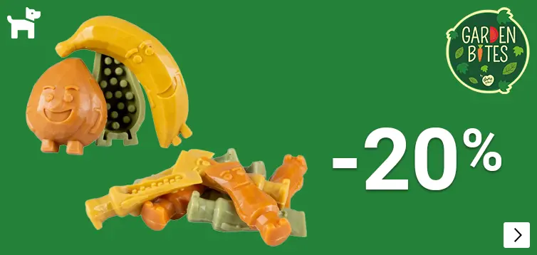 JOR-GARDEN BITES 20% korting DOG