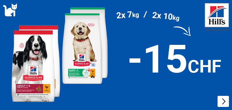Hill's science plan grootverpakkingen hond 15 euro korting per 2 DOG