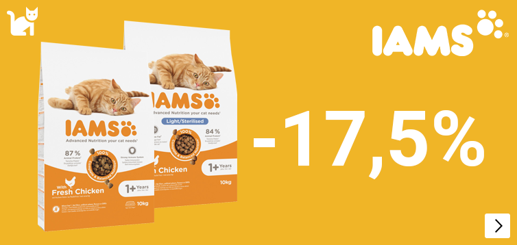 iams grootverpakkingen kat 17.5% korting CAT