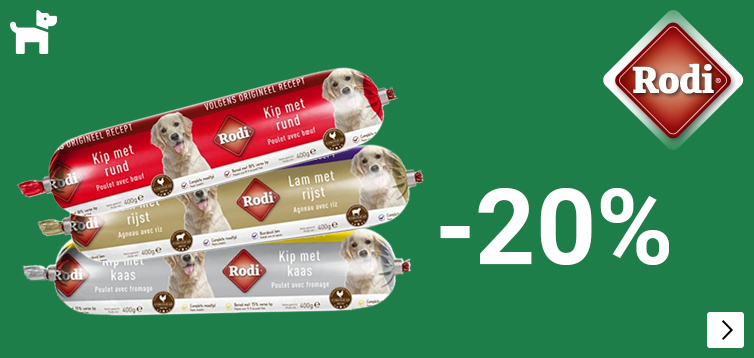 Rodi worsten 20% korting DOG