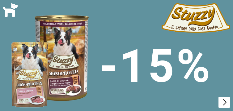Stuzzy 15% korting DOG