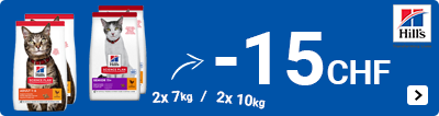 Hill's science plan grootverpakkingen kat 15 euro korting per 2 CAT