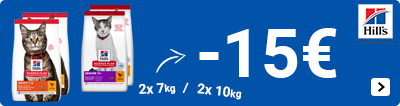 Hill's science plan grootverpakkingen kat 15 euro korting per 2 CAT