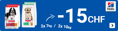 Hill's science plan grootverpakkingen hond 15 euro korting per 2 DOG