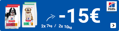 Hill's science plan grootverpakkingen hond 15 euro korting per 2 DOG