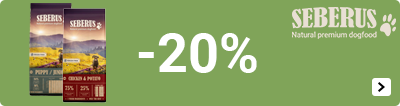 SEBERUS DROOGVOER 20% korting DOG