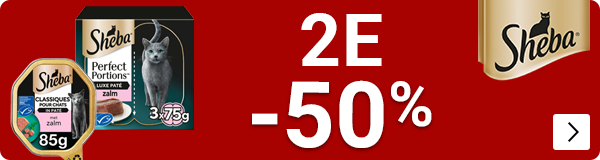 sheba kattenvoer 70-85 gram 2e halve prijs CAT