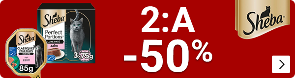 sheba kattenvoer 70-85 gram 2e halve prijs CAT