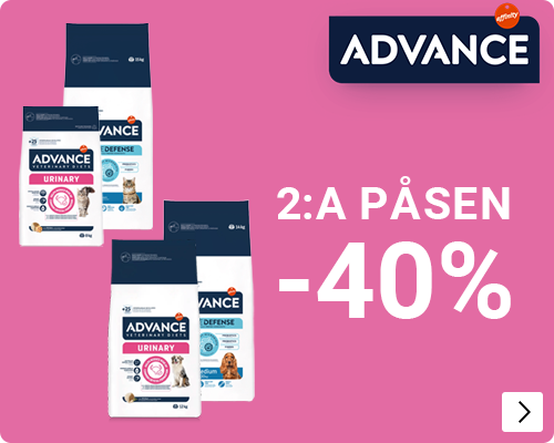 alle Advance honden en kattenvoer 40% korting op de 2e zak DOG CAT