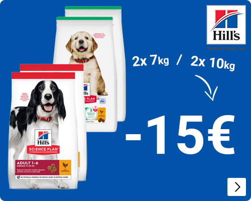 Hill's science plan grootverpakkingen hond 15 euro korting per 2 DOG