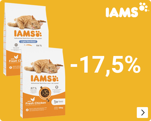 iams grootverpakkingen kat 17.5% korting CAT