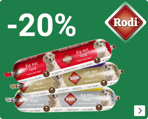 Rodi worsten 20% korting DOG