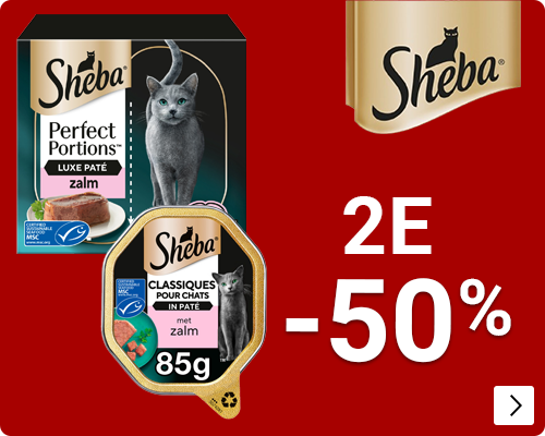 sheba kattenvoer 70-85 gram 2e halve prijs CAT