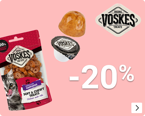 VOSKES SNACKS 20% korting CAT