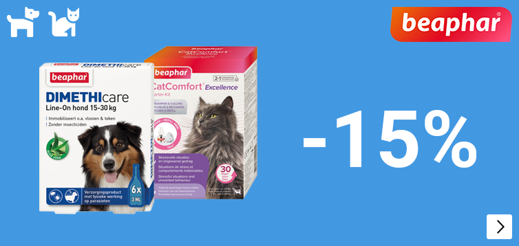BEAPHAR 15% korting DOG CAT