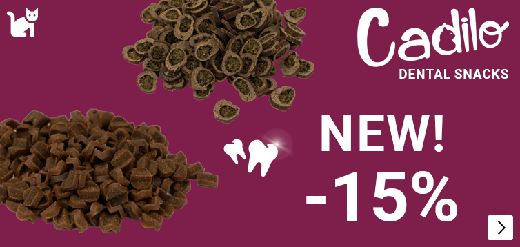 INTRODUCTIE CADILO DENTAL SNACKS 15% korting CAT