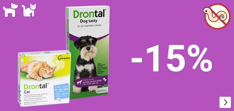 DRONTAL 15% korting DOG CAT