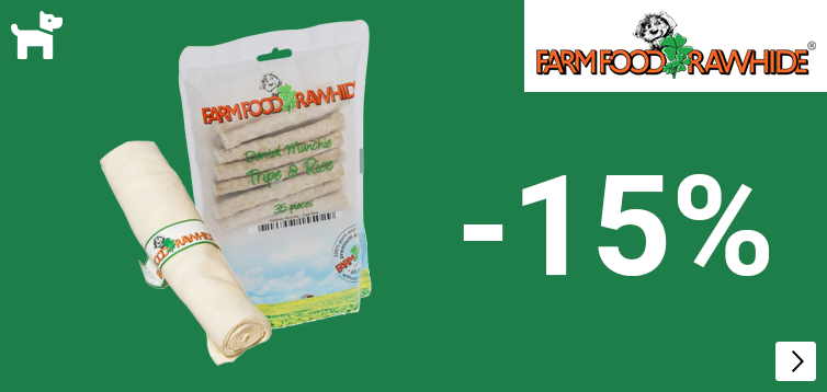 Farmfood rawhide 15% korting muv impressed en chips DOG