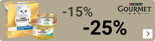 Gourmet gold en nature's care 15% en mutipacks 25% korting CAT