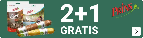 Prins Nature care treats en worsten 2+1 gratis DOG
