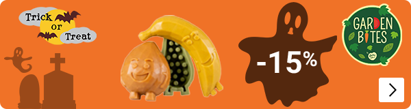 SNACKMAAND GARDEN BITES 15% korting DOG