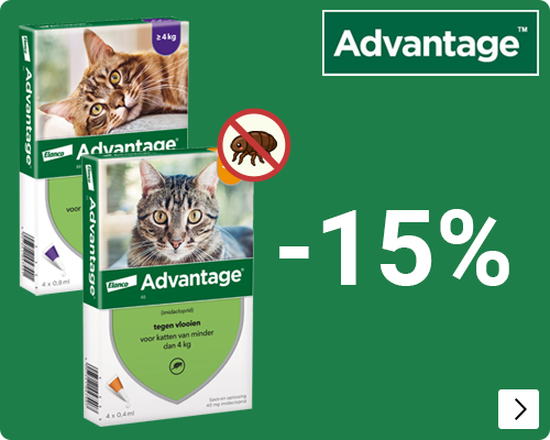 ADVANTAGE 15% korting DOG CAT in FR alleen CAT
