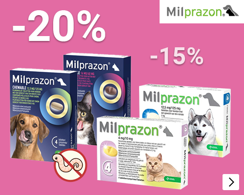MILPRAZON ontworming tot 20% korting ALLEEN IN NL DOG CAT