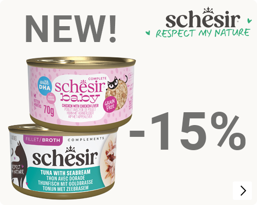 Schesir kattenvoer nieuw assortiment bij Brekz 15% korting CAT