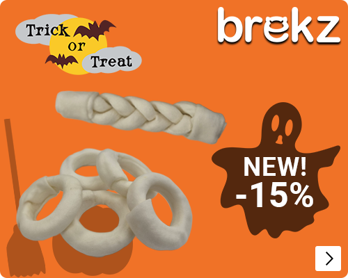 INTRODUCTIE BREKZ DENTAL KAUWBOTTEN 15%  korting DOG